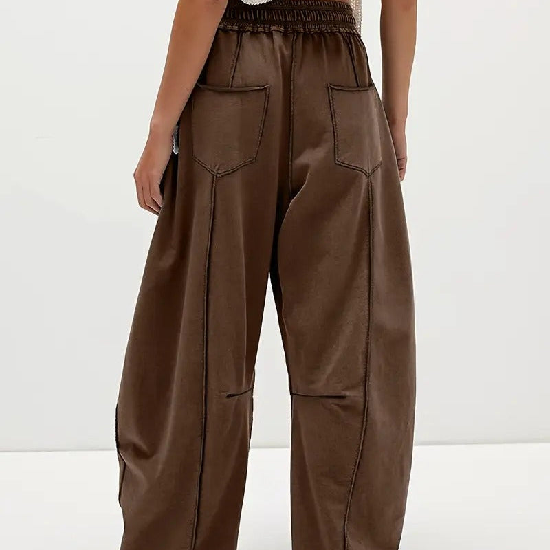 Wide Leg Baggy Barrel Sweatpants